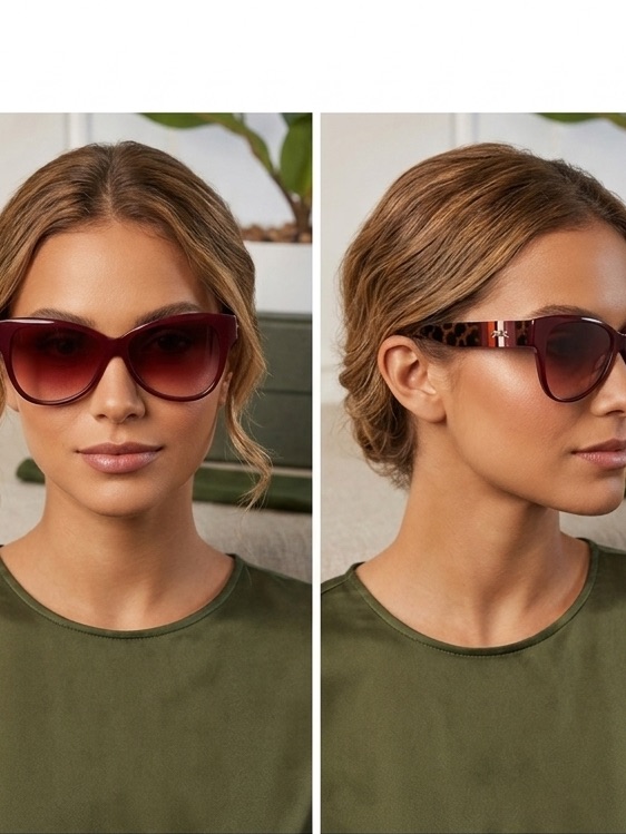 Longchamp Sunglasses Longchamp Lo635s Burgundy/Brown Gradient Designer.